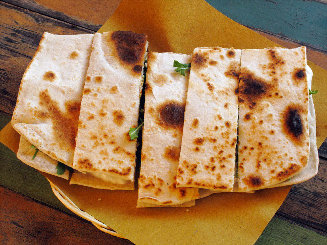 Piadina lends itself perfectly to processed and cured meats